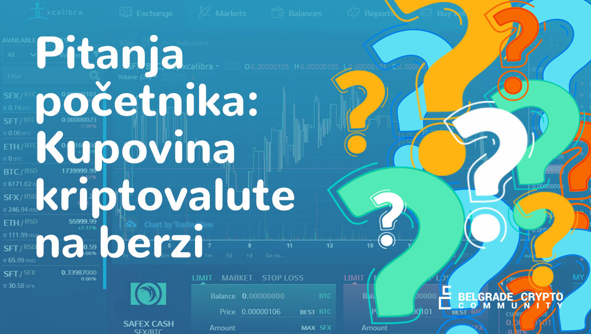 Kupovina kriptovaluta na berzi Pitanja početnika